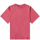 Acne Studios Men's Elco Chain Rib T-Shirt in Fuchsia Pink