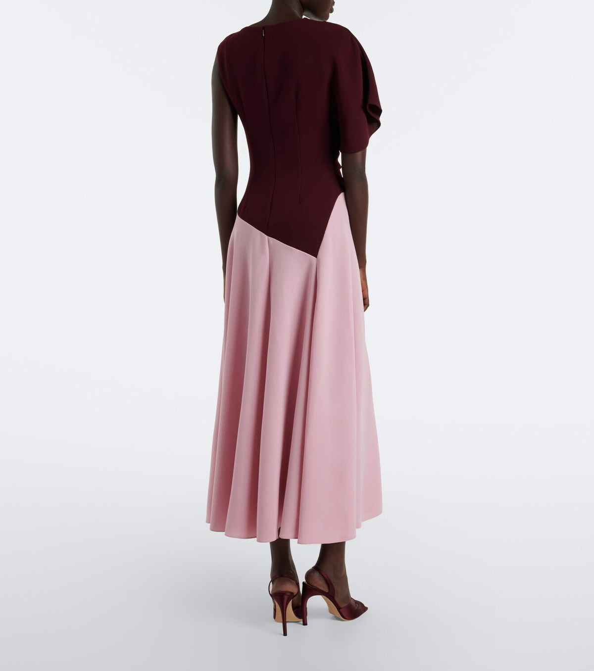 Roksanda Oryn draped asymmetric crêpe midi dress