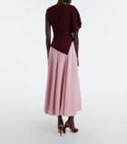 Roksanda Oryn draped asymmetric crêpe midi dress