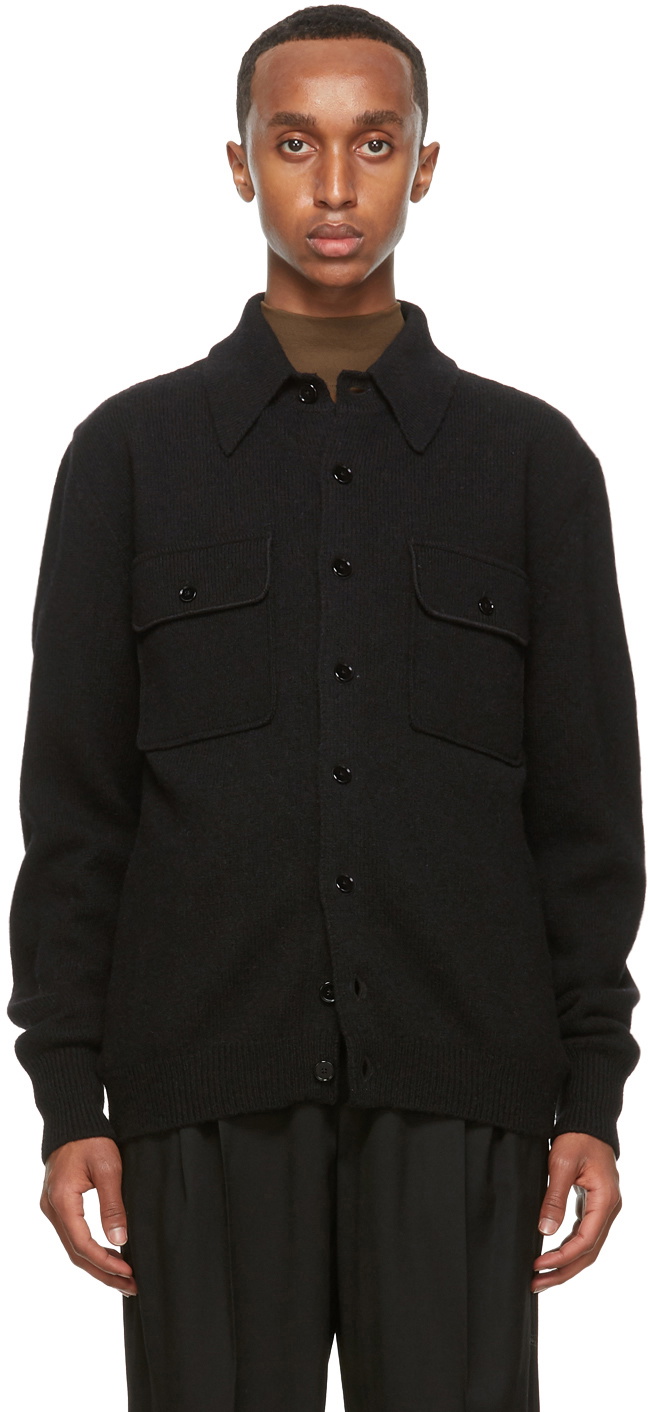 Lemaire flap pockets wool jacket - Black