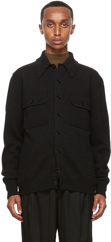 Photo: LEMAIRE Black Overshirt Jacket