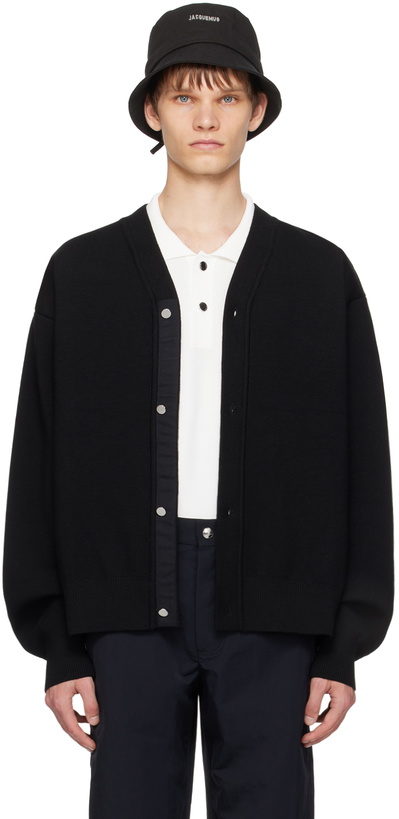 Photo: JACQUEMUS Black Les Classiques 'Le cardigan boutonné' Cardigan