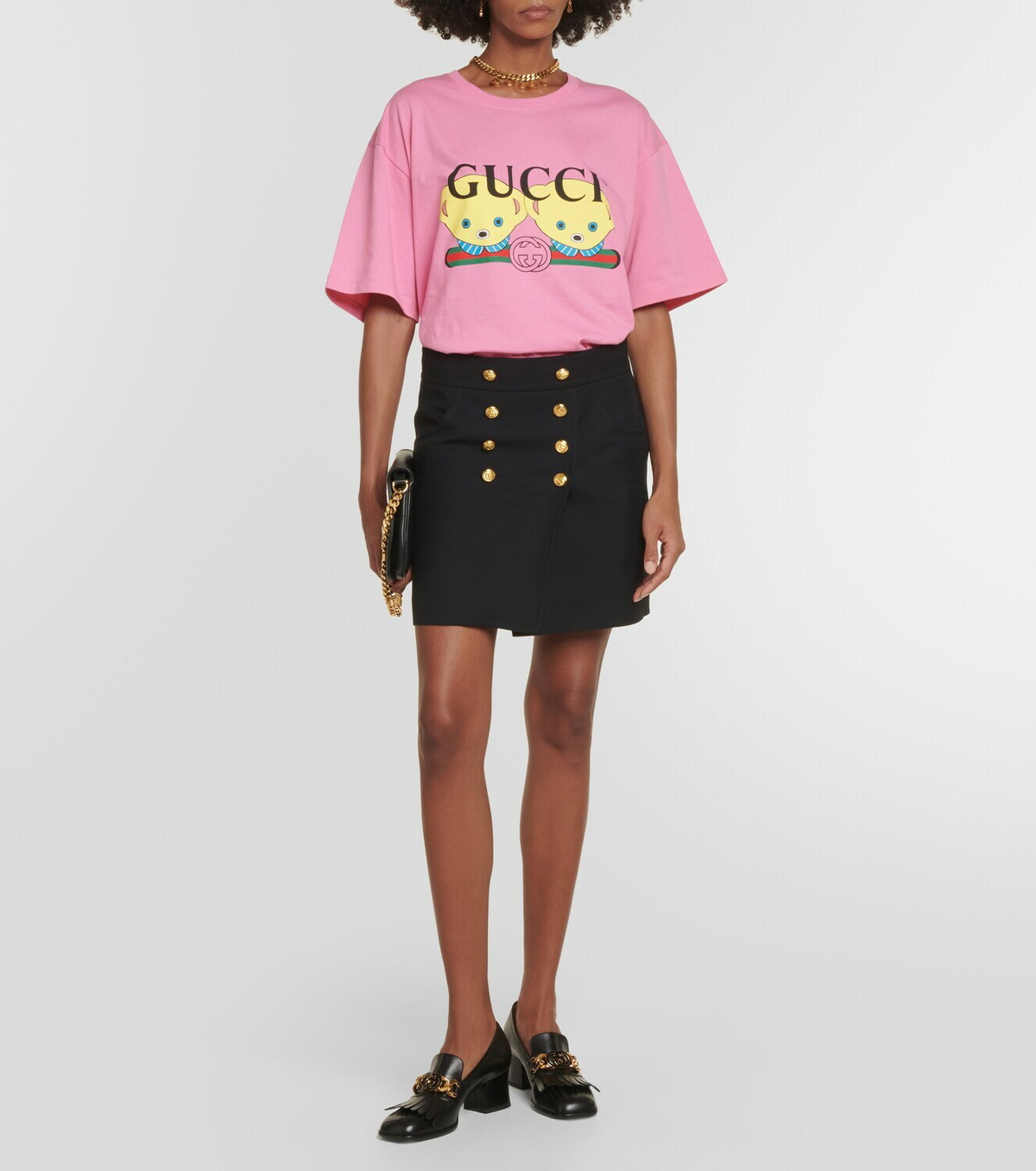 Gucci Printed cotton jersey T-shirt Gucci