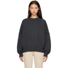 KHAITE Gray Margaux Sweater