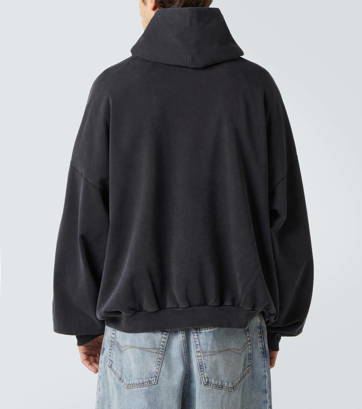Balenciaga I Love Paris faded cotton hoodie Balenciaga