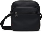 Hugo Black Faux-Leather Reporter Bag
