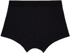 Marine Serre Black Embroidered Briefs