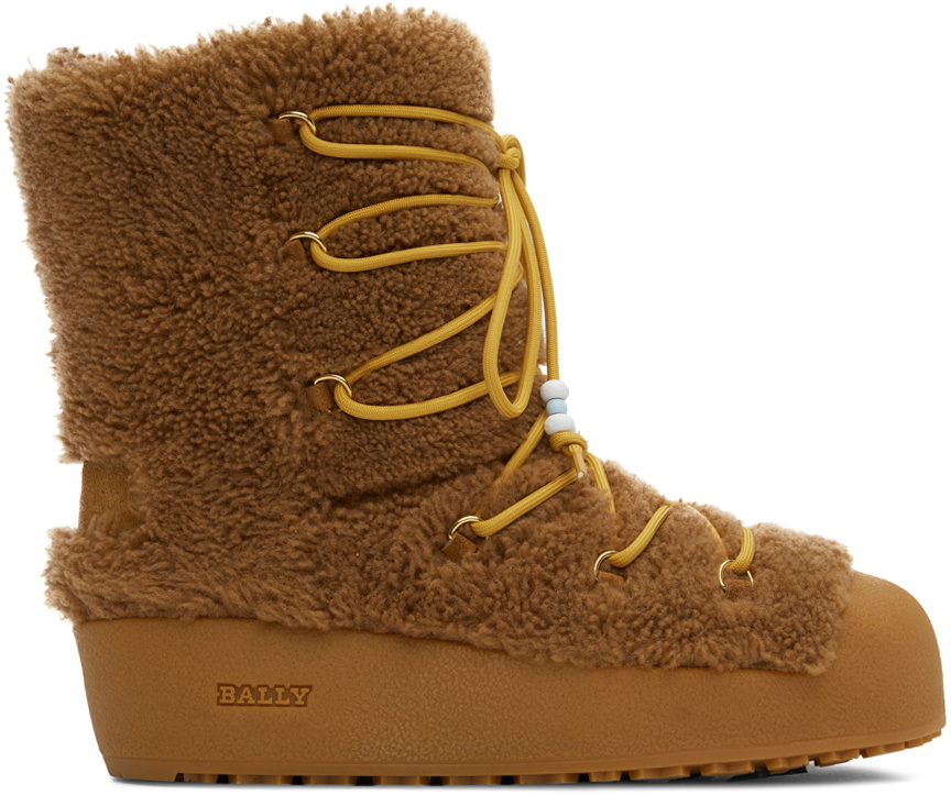 Bally Tan Corviglia Shearling Boots display picture 1