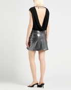 Misbhv Womens Mini skirt in Silver