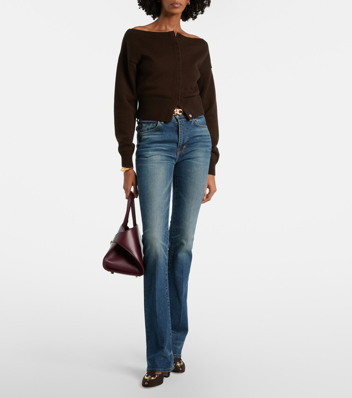 Ferragamo Gancini suede pumps