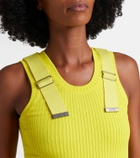 Loewe Ribbed-knit cotton-blend tank top