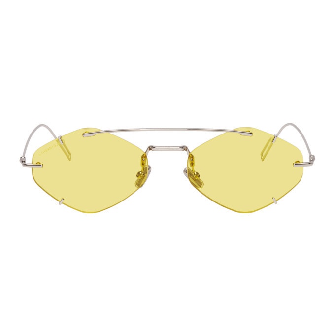 Photo: Dior Homme Silver and Yellow DiorInclusion Sunglasses