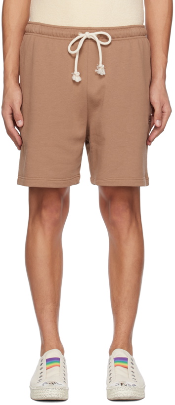 Photo: Acne Studios Brown Embroidered Shorts