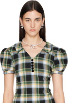 SHUSHU/TONG YVMIN Edition Diamond Bowknot Faux-Pearl Necklace