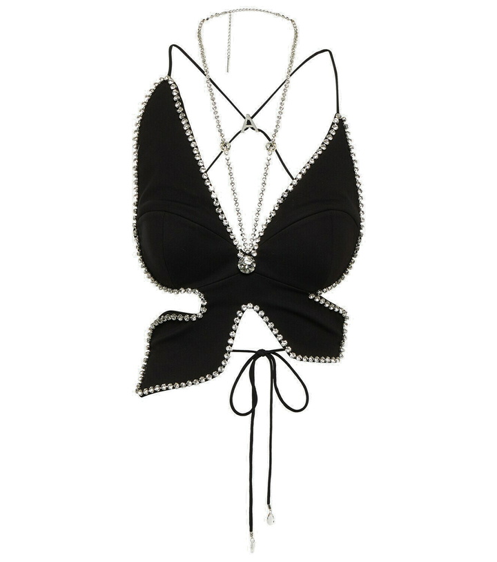 Photo: Area Butterfly embellished ponte top