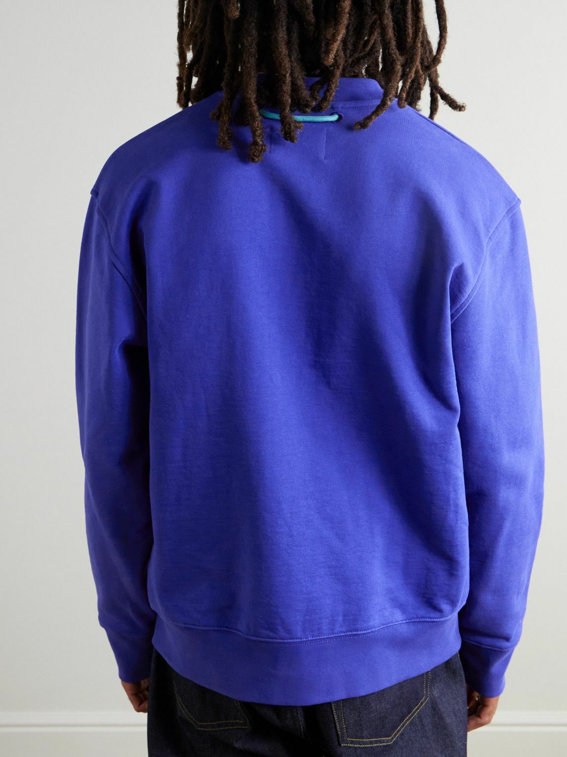Folk - Anniversary Organic Cotton-Jersey Sweatshirt - Blue