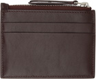 Lanvin Burgundy Zipped Card Holder
