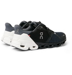 On - Cloudflyer Rubber-Trimmed Mesh Running Sneakers - Black