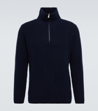 Thom Sweeney - Half-zip wool and cashmere sweater