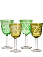 POLSPOTTEN - Tie Up Set Of 4 Wine Glasses