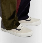 Vans - OG Old Skool LX Leather-Trimmed Nubuck Sneakers - Neutrals