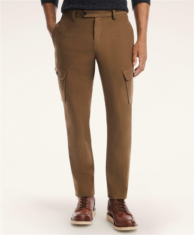 Photo: Brooks Brothers Men's Brushed Cotton Moleskin Cargo Pants | Olive