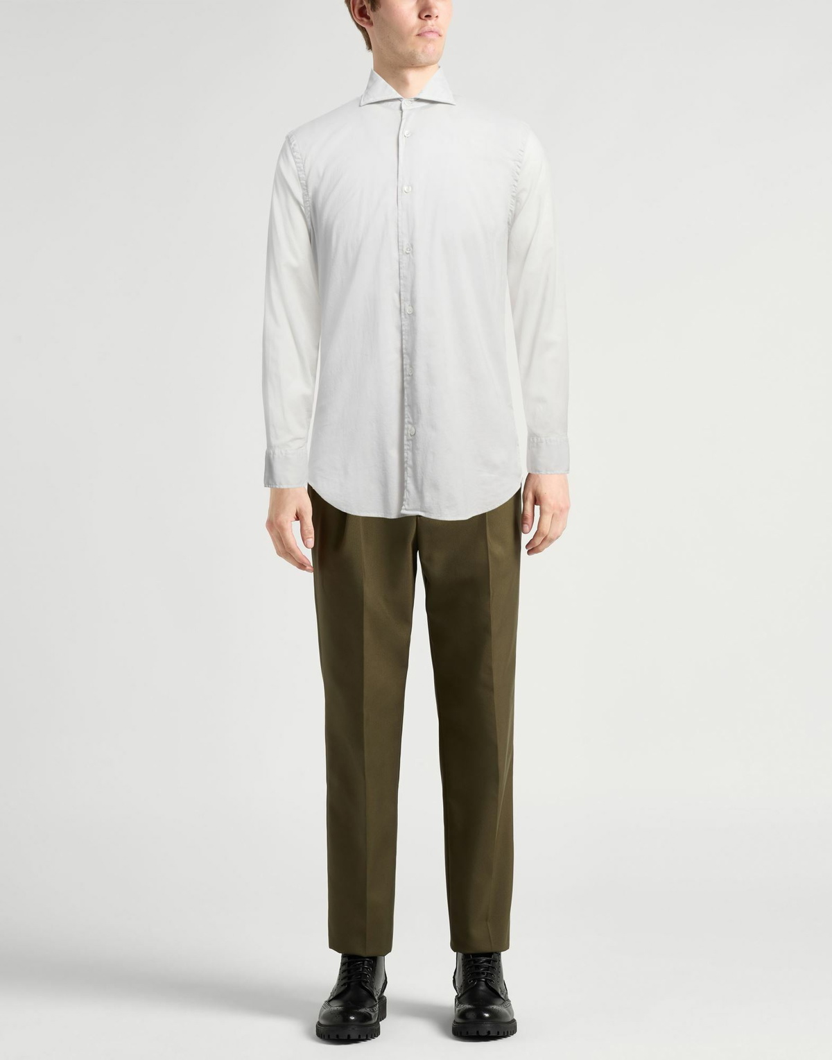 Fedeli Mens Shirt Light in Grey