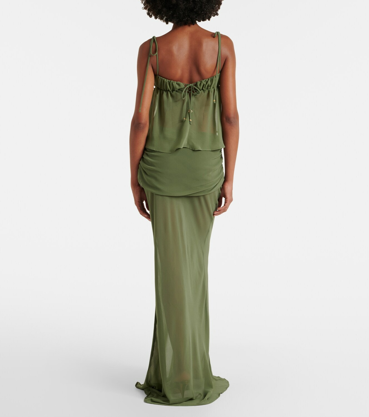 Bananhot Adelina draped maxi skirt