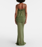 Bananhot Adelina draped maxi skirt