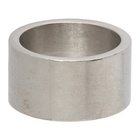 Maison Margiela Silver Wide Logo Ring