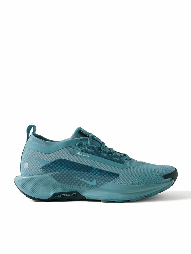 Photo: Nike Running - Pegasus Trail 5 Stretch-Jersey and Rubber-Trimmed GORE-TEX Running Sneakers - Blue