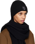 Maison Kitsuné Black Fox Head Beanie