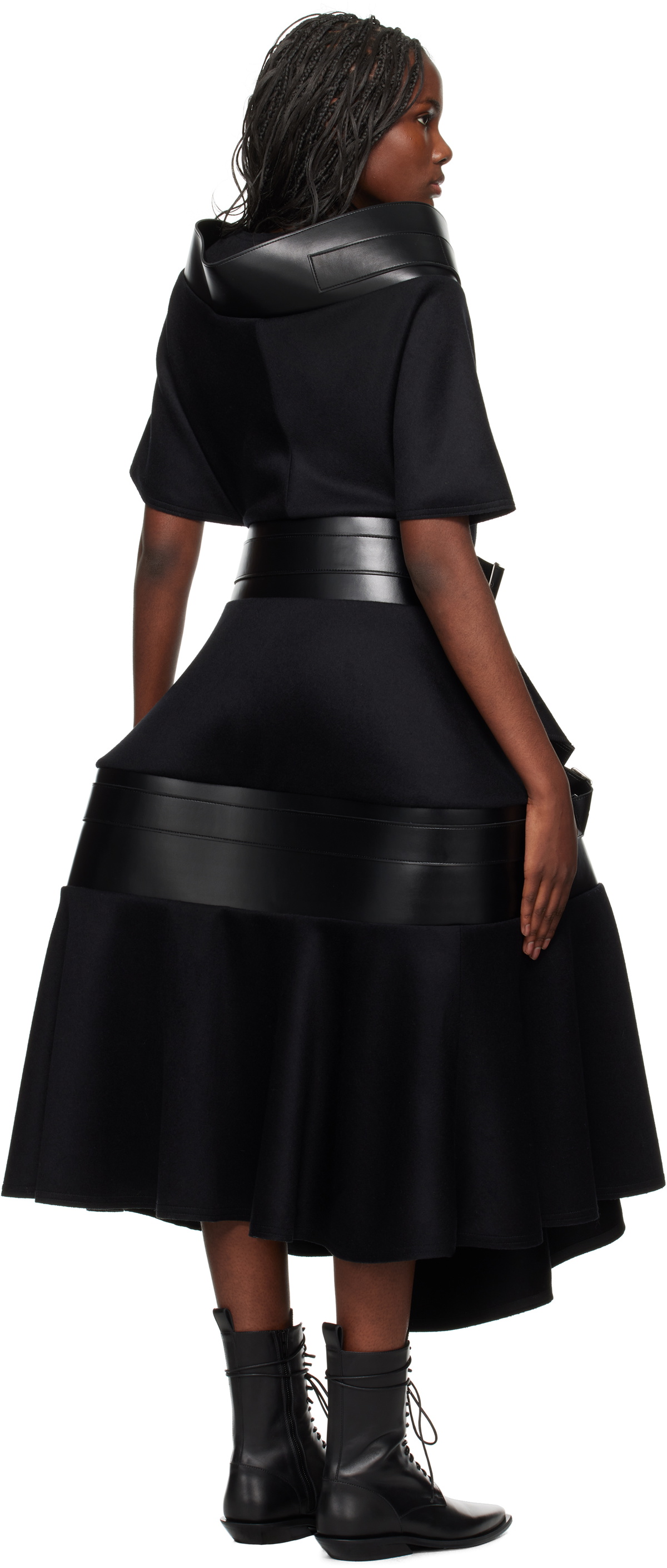 Junya Watanabe Black Belted Maxi Dress