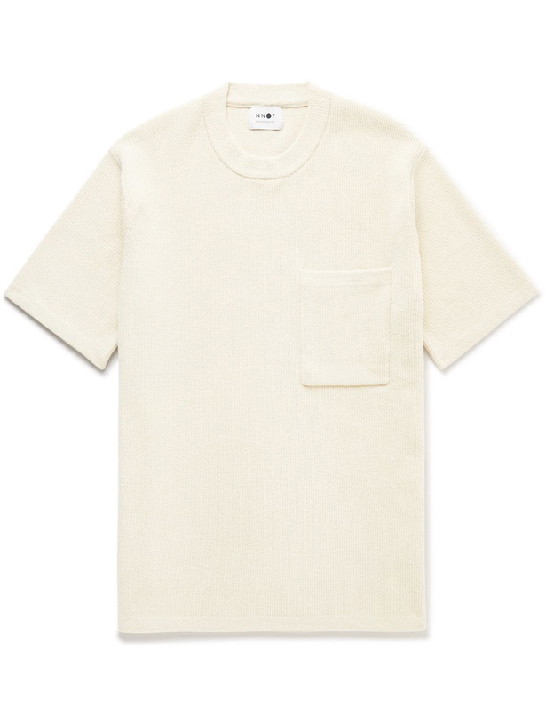 Photo: NN07 - Alfred Ribbed-Knit T-Shirt - Neutrals