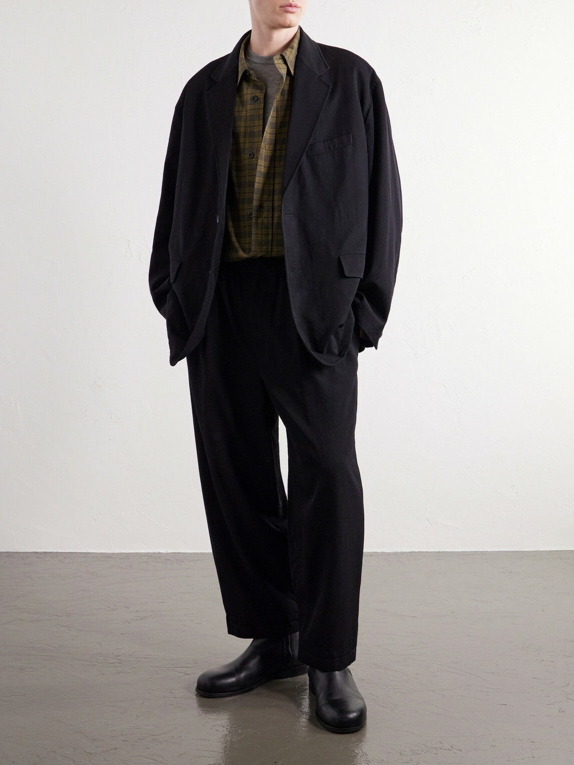 Graphpaper - Wool-Twill Blazer - Black