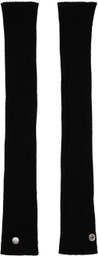 Rick Owens Black Porterville Ribbed Arm Warmers