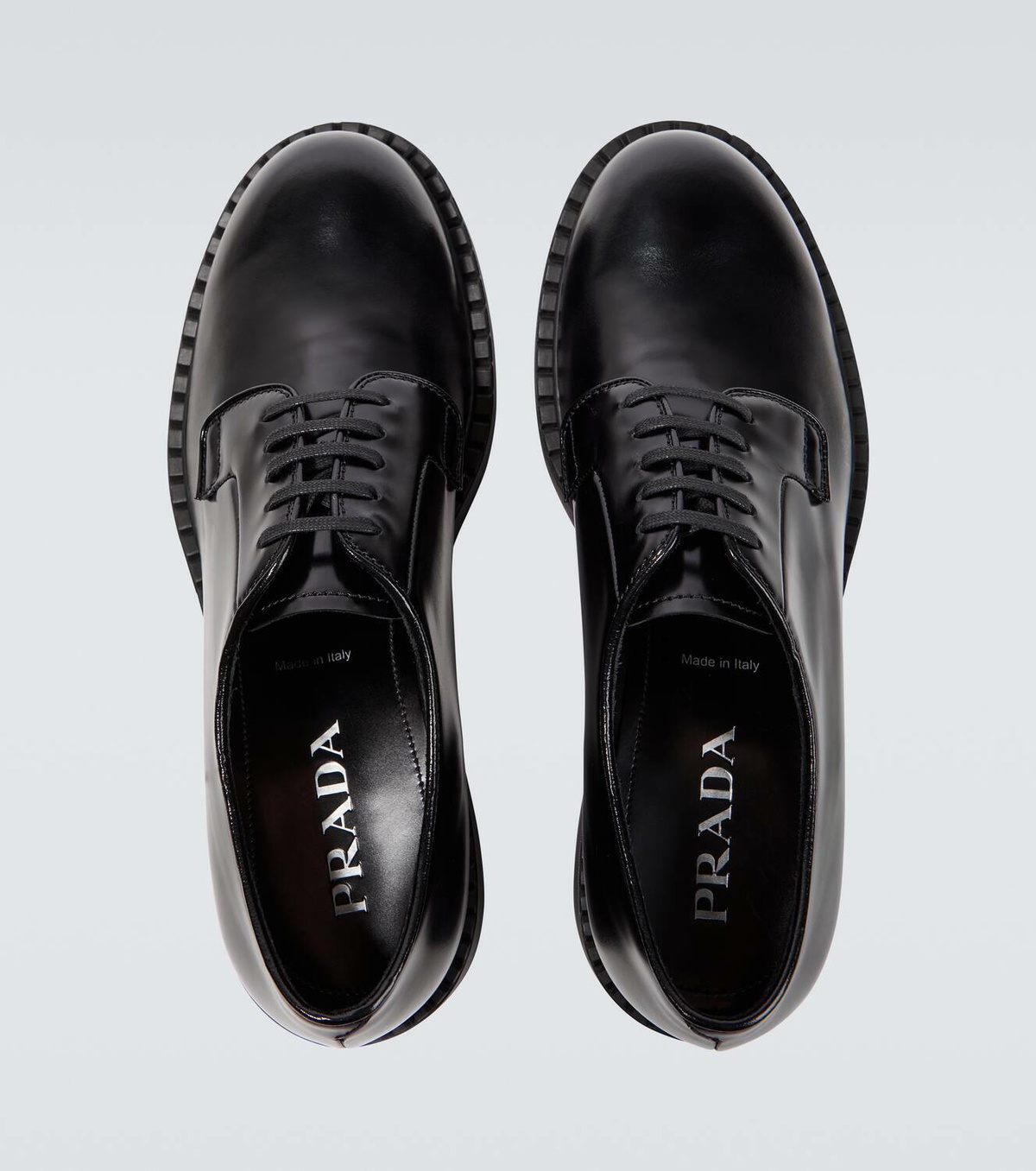 Prada Brushed leather Derby shoes