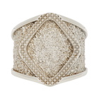 Bottega Veneta Silver Textured Ring