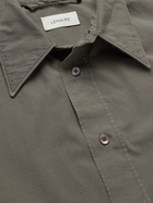 LEMAIRE - Garment-Dyed Cotton-Ventile Shirt - Gray - M