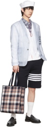 Thom Browne Grey Nylon 4-Bar Blazer