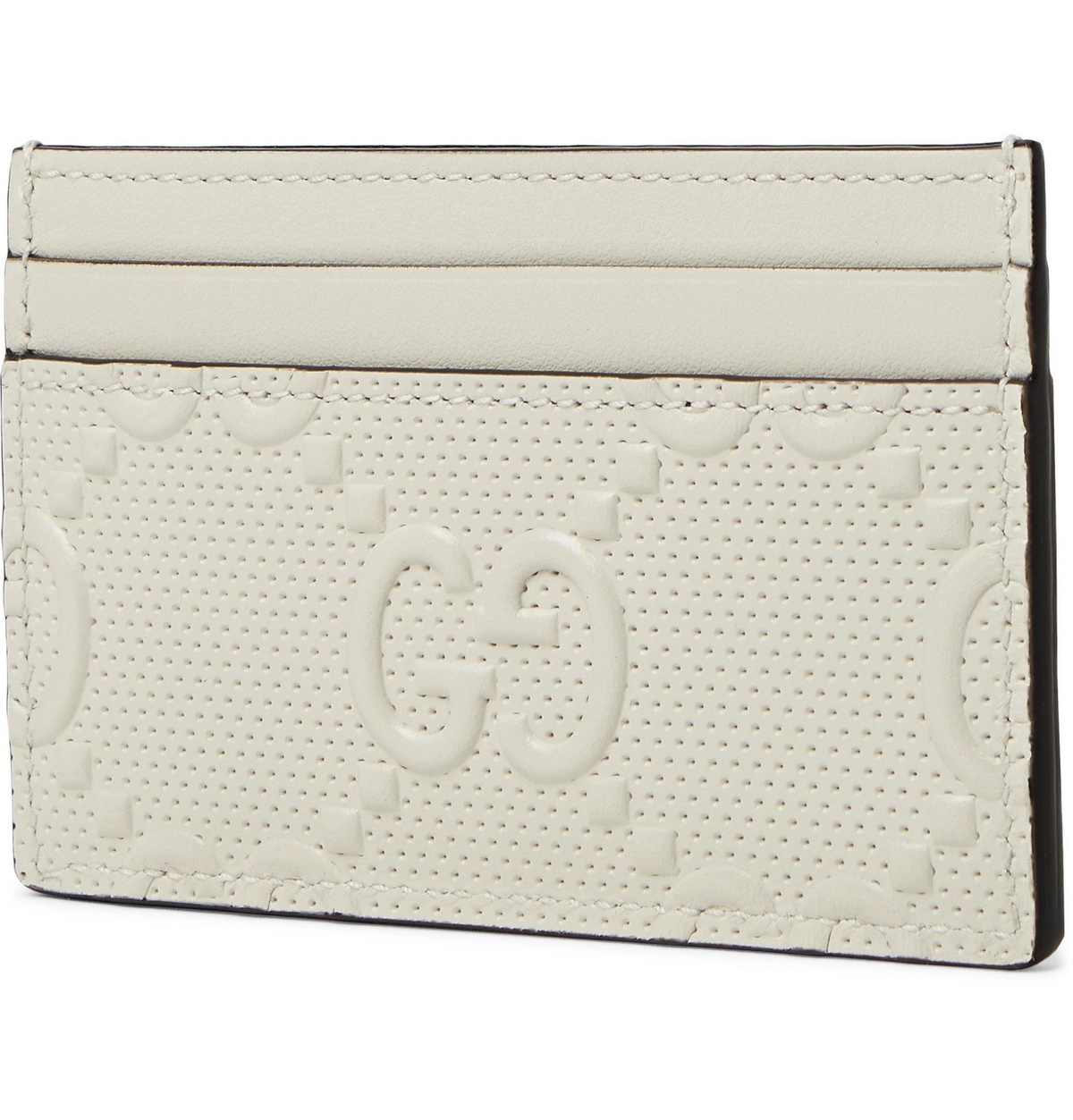 GUCCI GG Tennis Logo-Embossed Leather Cardholder for Men