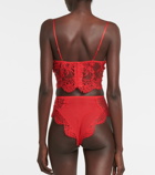 Dolce&Gabbana - High-rise lace briefs