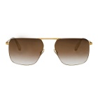 Mykita Gold Masao Less Rim Sunglasses