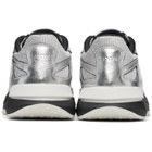 Lanvin Silver JLA Crushed Metal Sneakers