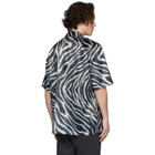 Han Kjobenhavn Black and White Satin Zebra Boxy Shirt