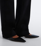 The Row Liisa leather pumps
