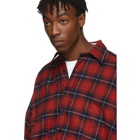 VETEMENTS Reversible Red and Green Oversized Shirt