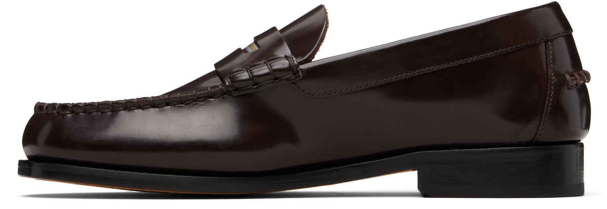 Paul Smith Brown Leather 'Lido' Loafers