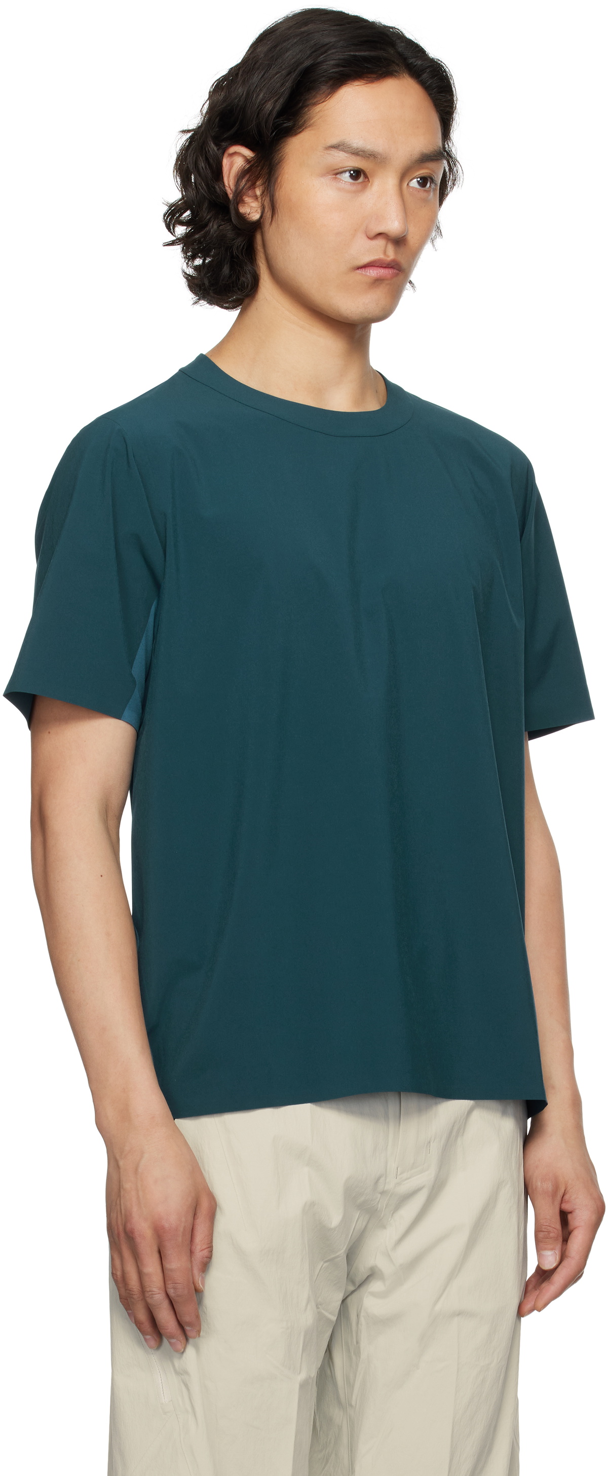 Veilance Blue Dromos Tech T-shirt