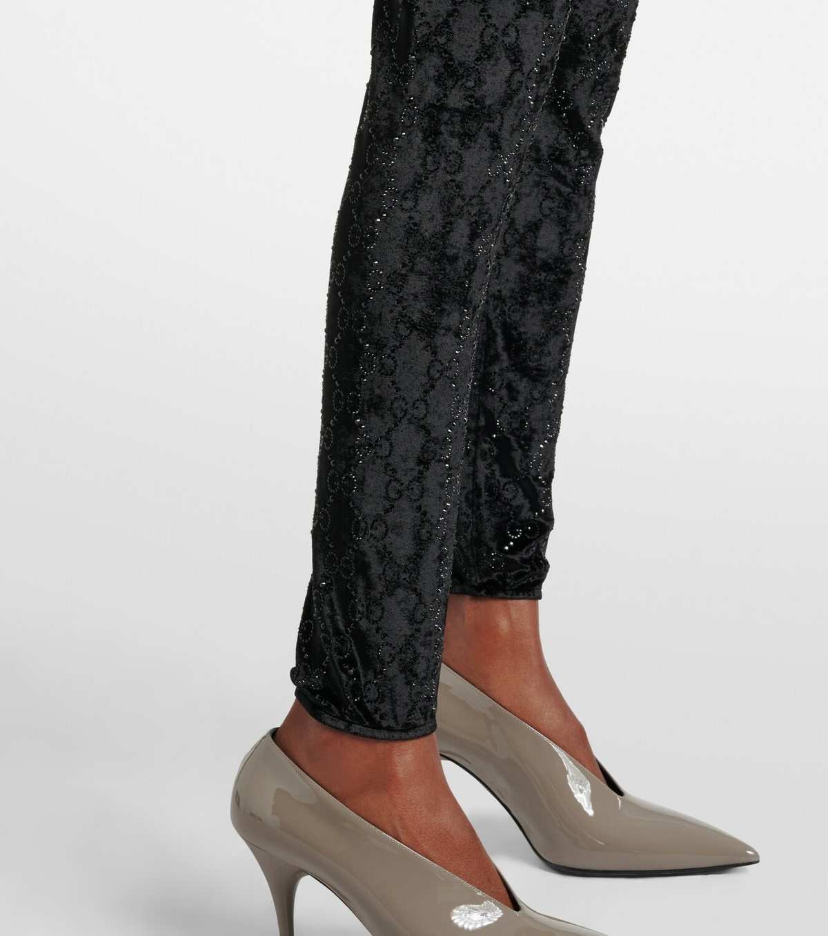Gucci GG embellished chenille leggings